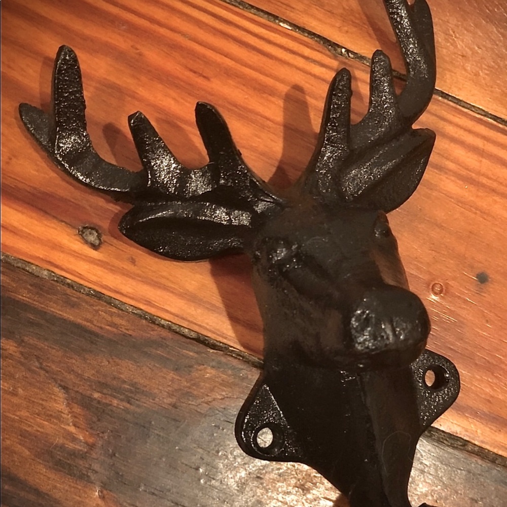 Anthropology Cast Iron Stag Hook